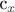 \text{c}_{x}