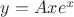$y=Axe^x$