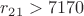 $r_{21}>7170$