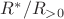 $R^*/R_{>0}$