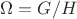 $\Omega=G/H$