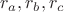 $r_a,r_b,r_c$