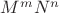 $M^{m} и N^{n}$
