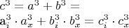 $c^3=a^3+b^3=                         

a_i^3\cdot a_x^3+b_i^3\cdot b_x^3=c_i^3\cdot c_x^3$