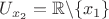 $U_{x_2}=\mathbb{R}\backslash\{x_1\}$