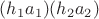 $(h_1a_1)(h_2a_2)$