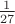 $\frac{1}{27}$ $\frac{1}{27}$