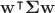 $\mathbf{w^\intercal} \mathbf{\Sigma} \mathbf{w}$