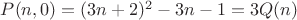 $P(n,0)=(3n+2)^2-3n-1=3Q(n)$