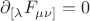 $\partial_{[\lambda}F_{\mu\nu]}=0$