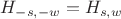$H_{-s,-w}=H_{s,w}$ $H_{-s,-w}=H_{s,w}$