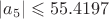 $|a_5|\leqslant 55.4197$