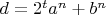 $d=2^ta^n+b^n$