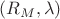 $(R_M,\lambda)$
