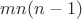 $mn(n-1)$