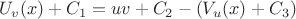 $$U_v(x) + C_1 = uv + C_2 - (V_u(x) + C_3)$$
