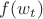 $f(w_t)$