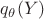 $q_\theta(Y)$