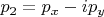 $p_2=p_x-ip_y$