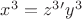 $x^3 =z^3 &minus;y^3$
