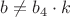 $b\not={b_4}\cdot{k}$