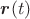 $\mbox{\boldmath$r$}(t)$\\$