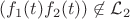 $(f_1(t)f_2(t)) \not \in \mathcal{L}_2$