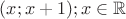 $(x;x+1);x\in \mathbb{R}$$