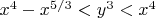 $x^4-x^{5/3}<y^3<x^4$