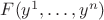 $F(y^1,\dots,y^n)$
