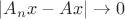 $  \left| A_nx-Ax\right|\to 0$