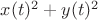 $x(t)^2+y(t)^2$