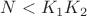 $N<K_1K_2$