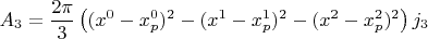 $$
A_{3} = \frac{2\pi}{3} \left(  (x^0 - x^0_p)^2 - (x^1 - x^1_p)^2 - (x^2 - x^2_p)^2 \right) j_3
$$