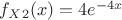 $f_X_2(x)=4e^{-4x}