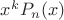$x^kP_n(x)$