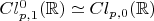 $Cl^0_{p,1}(\mathbb{R})&\simeq Cl_{p,0}(\mathbb{R})$