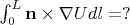 \int_{0}^{L} {\bf n} \times \nabla U dl = ?
