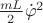 $\frac{mL}2\dot\varphi^2$