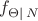 $f_{\Theta|\,N}$