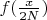 $f(\frac{x}{2N})$