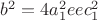 $b^2=4a_1^2eec_1^2$