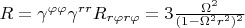 $R=\gamma^{\varphi \varphi}\gamma^{rr}R_{r\varphi r\varphi}=3\frac{\Omega^2}{(1-\Omega^2r^2)^2}$