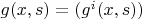 $g(x,s)=(g^i(x,s))$