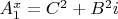 $A_1^x=C^2+B^2i$