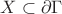 $X\subset\partial\Gamma$