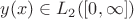 $y(x)\in L_{2}([0,\infty])$