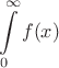 $$\int\limits_{0}^{\infty}f(x)$$