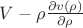 $V-{\rho} \frac{\partial v(\rho)}{\partial \rho}$
