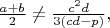 $\frac{a+b}{2}\not=\frac{c^2d}{3(cd-p)},$